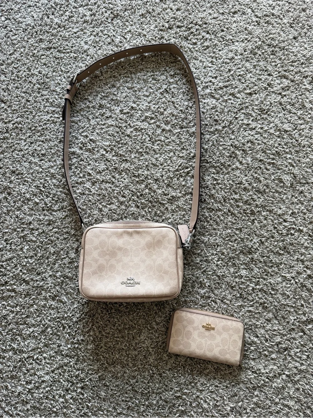 Coach Crossbody Bag with Matching zipper wallet